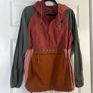 L.L. Bean Anorak Wind and Water Resistant Hooded Jacket